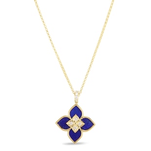 Roberto Coin Venetian Princess 18ct Yellow Gold 0.11ct Diamond Pendant