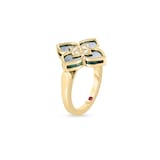Roberto Coin Venetian Princess 18ct Yellow Gold Malachite & 0.07ct Diamond Ring