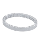 Roberto Coin Exclusive Venetian Princess 18ct White Gold Blue Sapphire & 0.11ct Diamond Bangle