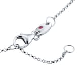 Roberto Coin Exclusive Venetian Princess 18ct White Gold Pink Sapphire & 0.27ct Diamond Pendant Necklace
