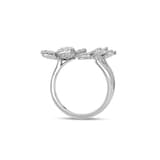 Roberto Coin Jasmine 18ct White Gold Floral 0.61ct Pave Diamond Ring