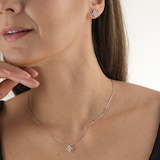 Roberto Coin Diamond Princess 18ct White Gold 0.16ct Diamond Pendant