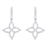 Roberto Coin Diamond Princess 18ct White Gold 1.26ct Diamond Drop Earrings