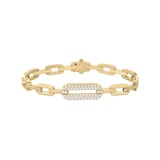 Roberto Coin 18K Yellow Gold Navarra Pave Diamond Link Bracelet