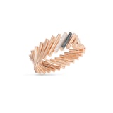 Roberto Coin 18K Rose Gold Domino Black & White Diamond Thick Bangle