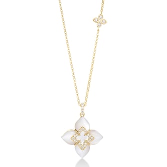 Roberto Coin 18K Yellow Gold Venetian Princess Diamond & Mother Of Pearl Pendant Necklace Roberto Coin 18K Yellow Gold Venetian Princess Diamond & Mother Of Pearl Pendant Necklace