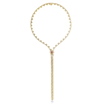 Roberto Coin 18K Yellow Gold Venetian Princess Diamond & Rubellite Zipper Necklace Roberto Coin 18K Yellow Gold Venetian Princess Diamond & Rubellite Zipper Necklace