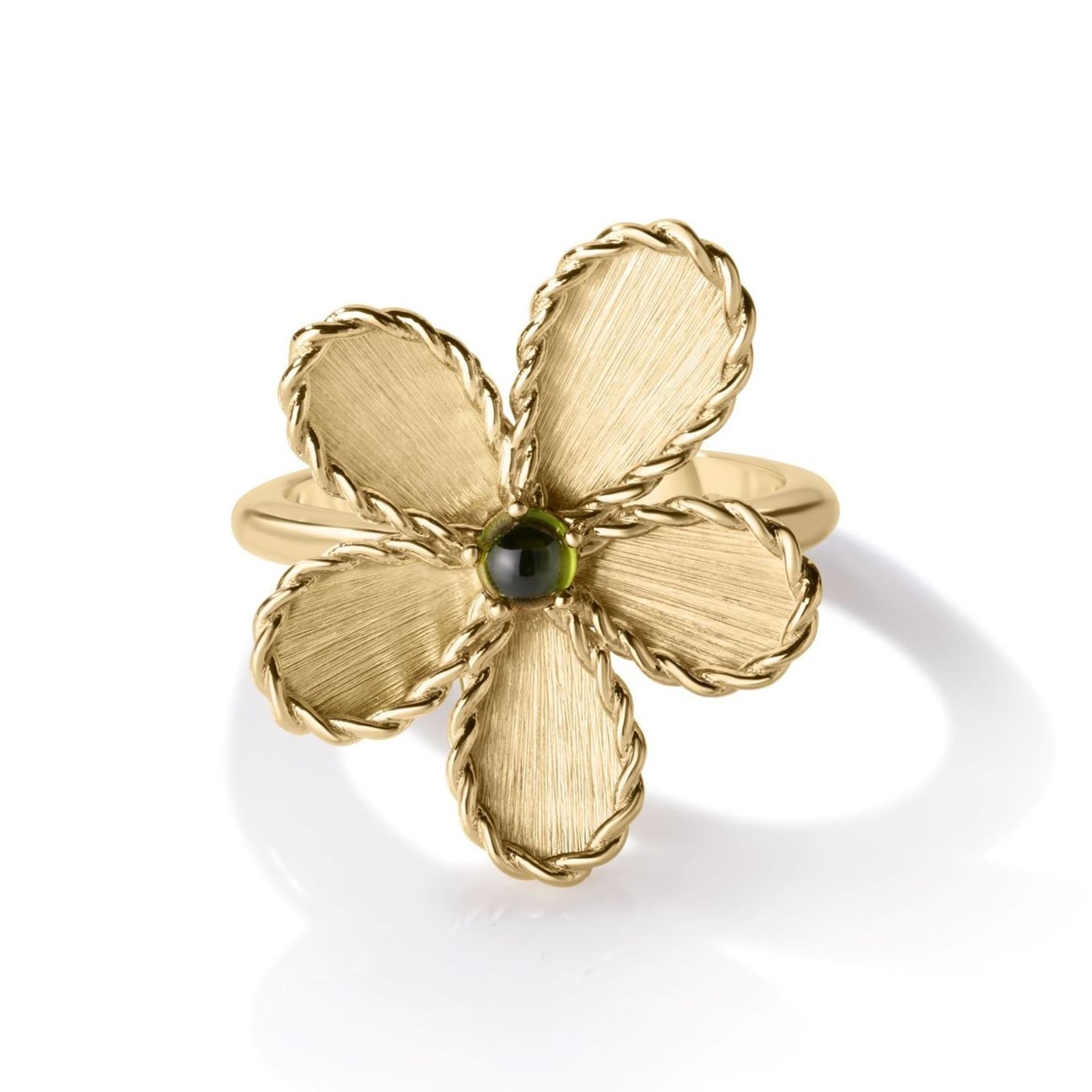 Roberto Coin 18K Yellow Gold Jasmine Green Tourmaline Ring - Size 6.5 Roberto Coin 18K Yellow Gold Jasmine Green Tourmaline Ring - Size 6.5