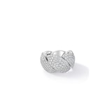 Roberto Coin San Marco 18K White Gold 3.50cttw Diamond Band Ring - Ring Size 6.5