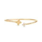 Roberto Coin Princess Flower 18ct Yellow Gold 0.15ct Diamond Bracelet