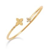 Roberto Coin Princess Flower 18ct Yellow Gold 0.15ct Diamond Bracelet