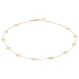 Roberto Coin Princess Flower 18ct Yellow Gold 0.03ct Diamond Necklace