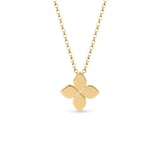 Roberto Coin Princess Flower 18ct Yellow Gold 0.20ct Diamond Necklace