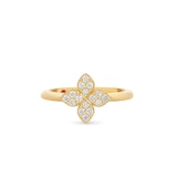 Roberto Coin Princess Flower 18ct Yellow Gold 0.20ct Diamond Ring
