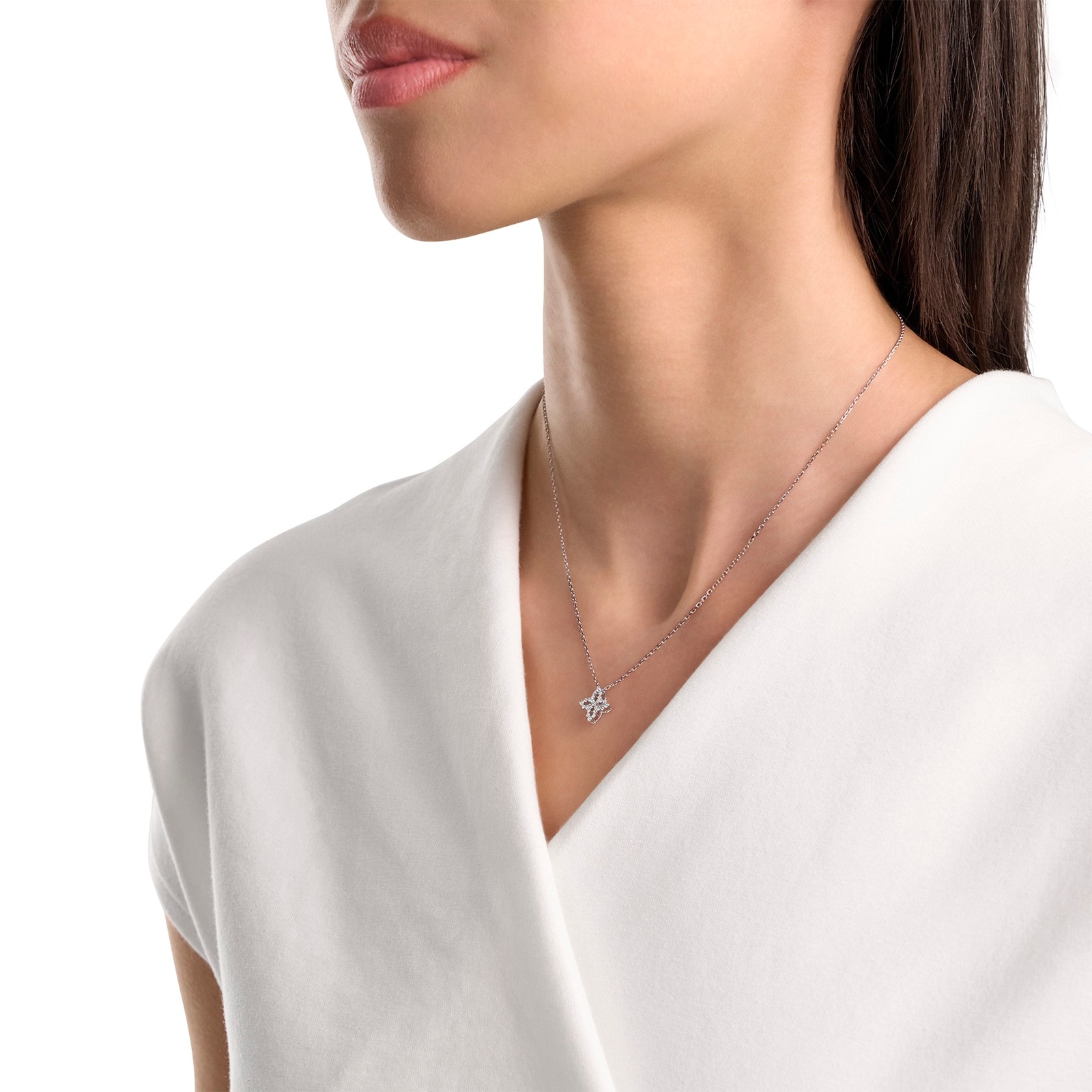 Roberto Coin Diamond Princess 18ct White Gold 0.16ct Diamond Pendant Roberto Coin Diamond Princess 18ct White Gold 0.16ct Diamond Pendant