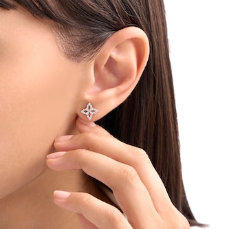 Roberto Coin Diamond Princess 18ct White Gold 0.32ct Diamond Stud Earrings