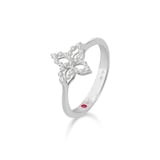 Roberto Coin Diamond Princess 18ct White Gold 0.16ct Diamond Ring