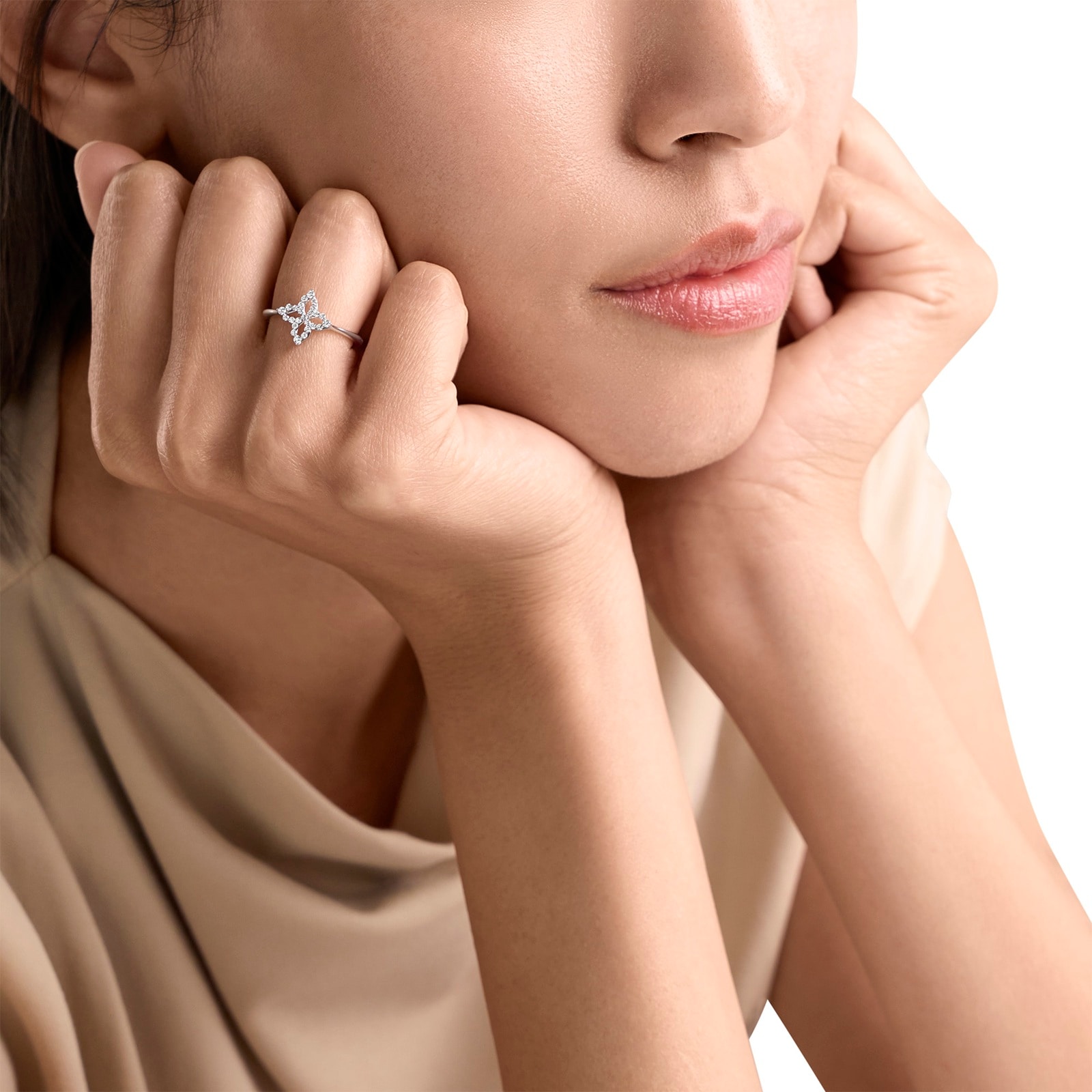 Roberto Coin Diamond Princess 18ct White Gold 0.16ct Diamond Ring