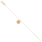 Roberto Coin Venetian Medallions 18ct Yellow Gold 0.06ct Diamond & Mother Of Pearl Bracelet