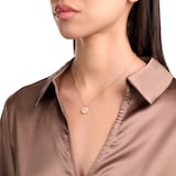 Roberto Coin Venetian Medallions 18ct Yellow Gold 0.06ct Diamond & Mother Of Pearl Pendant Necklace