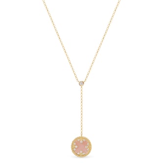 Roberto Coin Venetian Medallions 18ct Yellow Gold 0.09ct Diamond & Mother Of Pearl Lariat Necklace Roberto Coin Venetian Medallions 18ct Yellow Gold 0.09ct Diamond & Mother Of Pearl Lariat Necklace