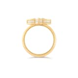 Roberto Coin Princess Flower 18ct Yellow Gold 0.09ct Diamond & Mother Of Pearl Ring