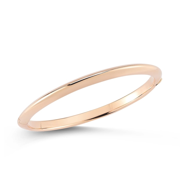 Roberto Coin 18K Rose Gold Designer Gold Knife Edge Bangle