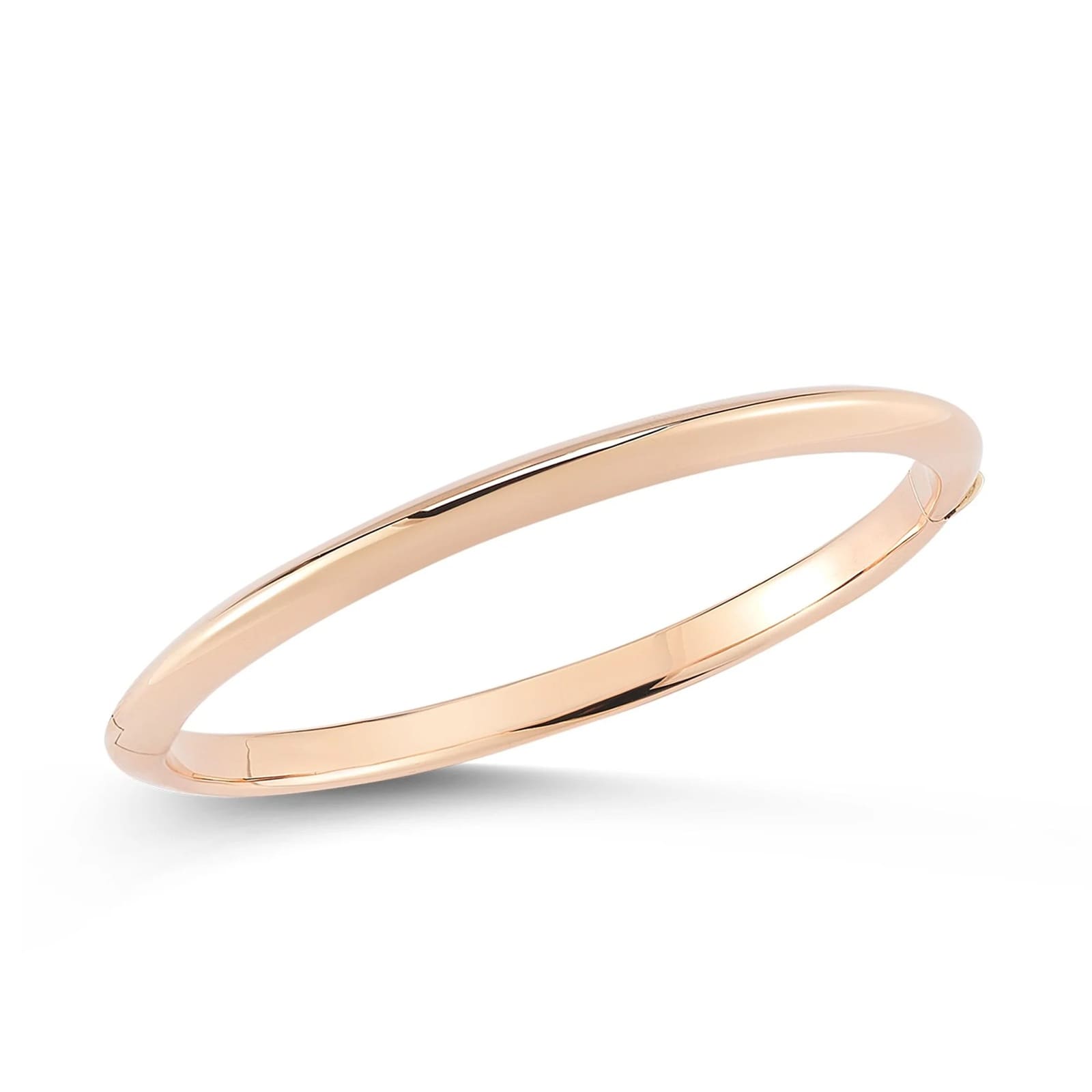 Roberto Coin 18K Rose Gold Designer Gold Knife Edge Bangle