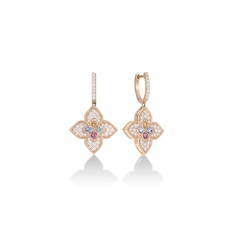 Roberto Coin 18K Rose Gold Venetian Princess Carnival Diamond & Mixed Gemstone Drop Earrings