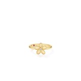 Roberto Coin 18K Yellow Gold Jasmine Diamond Flower Ring