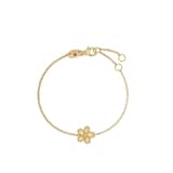 Roberto Coin 18K Yellow Gold Jasmine Diamond Small Flower Bracelet