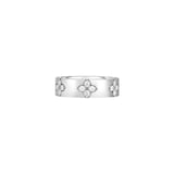 Roberto Coin 18K White Gold Love In Verona Medium Diamond Accent Ring - Ring Size 6.5