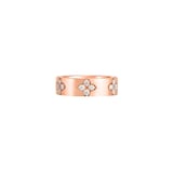 Roberto Coin 18K Rose Gold Love In Verona Medium Diamond Accent Ring - Ring Size 6.5