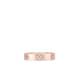 Roberto Coin 18K Rose Gold Love In Verona Diamond Accent Ring - Ring Size 8.5