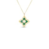 Roberto Coin 18K Yellow Gold Venetian Princess Pirouette Diamond & Malachite Necklace