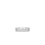 Roberto Coin 18K White Gold Love In Verona Diamond Flower Ring - Ring Size 8