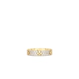 Roberto Coin 18K Yellow Gold Love In Verona Diamond Flower Ring - Ring Size 7.5