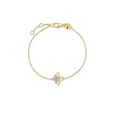 Roberto Coin 18K Yellow Gold Love In Verona Diamond Flower Bracelet