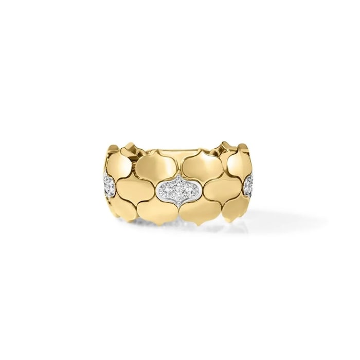 Roberto Coin 18K Yellow Gold Cobra Diamond Flex Ring - Ring Size 6.5