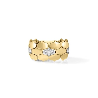 Roberto Coin 18K Yellow Gold Cobra Diamond Flex Ring - Ring Size 7