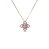 Roberto Coin 18K Rose Gold Venetian Princess Carnival Diamond & Amethyst Necklace