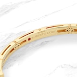 Roberto Coin 18ct Yellow Gold Love In Verona 0.19ct Diamond Bangle - Size Medium