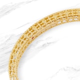 Roberto Coin Venetian Princess 18ct Yellow Gold 0.50ct Diamond Bangle - Medium