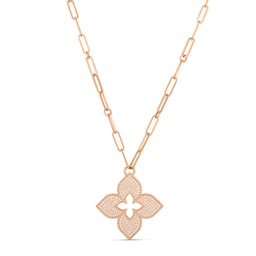 37524659 - Venetian Princess 18ct Rose Gold 1.31ct Diamond Pendant Necklace