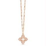 Roberto Coin Venetian Princess 18ct Rose Gold 1.31ct Diamond Pendant Necklace