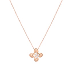 37524664 - Love In Verona 18ct Rose Gold 0.42ct Diamond Pendant Necklace