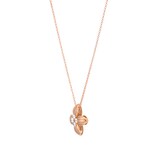 Roberto Coin Love In Verona 18ct Rose Gold 0.42ct Diamond Pendant Necklace