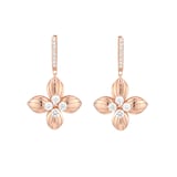 Roberto Coin Love In Verona 18ct Rose Gold 0.98ct Diamond Hoop Earrings