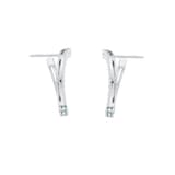 Roberto Coin Love In Verona 18ct White Gold Emerald & 1.11ct Diamond Stud Earrings