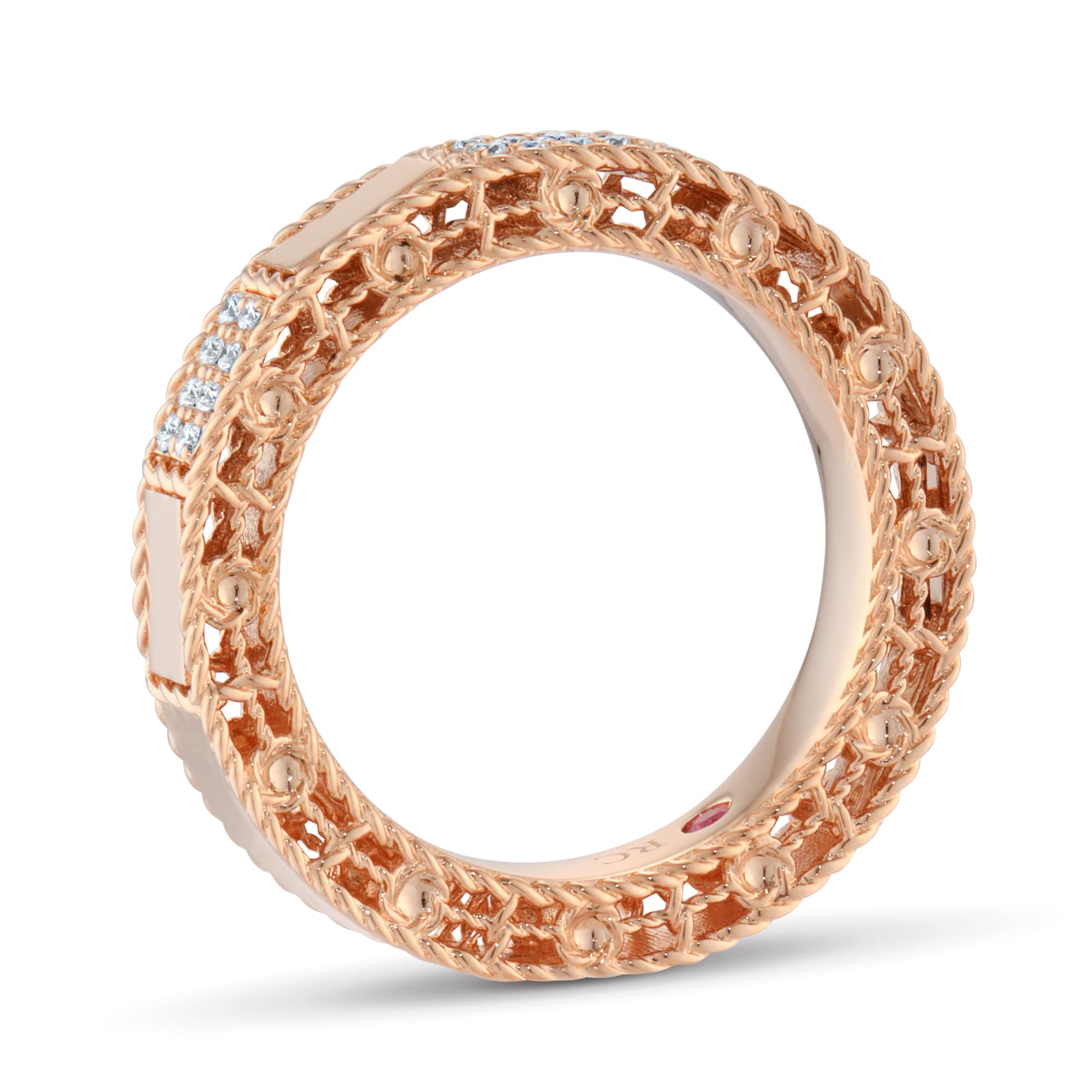 Roberto Coin Princess Star 18ct Yellow Gold 0.10ct Diamond Ring